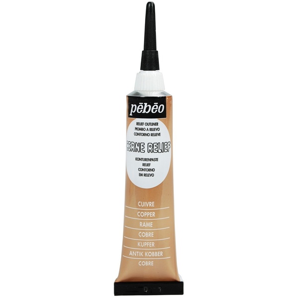 Pebeo Cerne Relief Outliner 20ml-Copper PECR20ML-80000